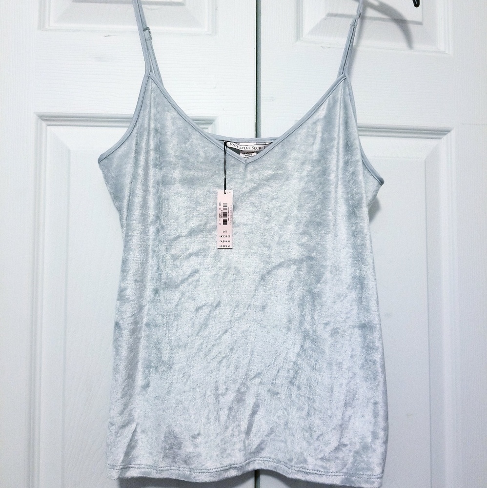 L Victoria's Secret Velour Cami
Steel grey